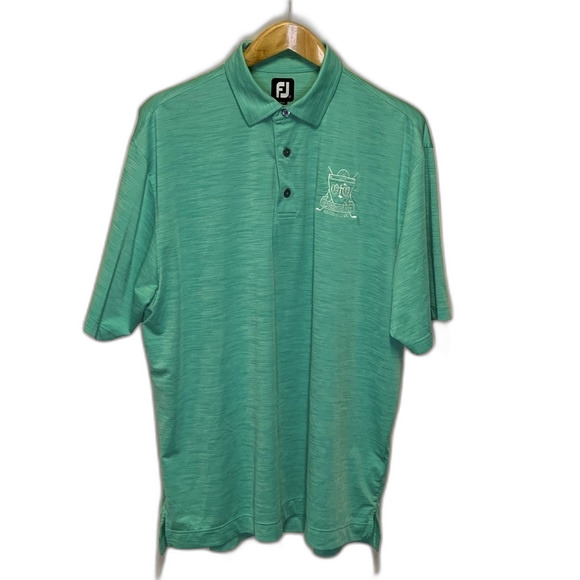 FootJoy Jade Green Performance Short Sleeve Polo Shirt Size XL - Picture 1 of 10